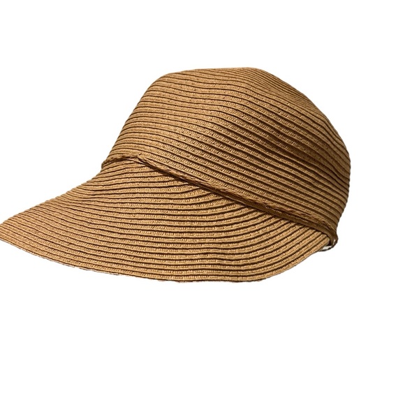 AUGUST FOREVER CLASSIC WOVEN FRAMER SUN HAT W WOODEN BEAD DETAILS FARMHOUSE OS - Picture 6 of 11
